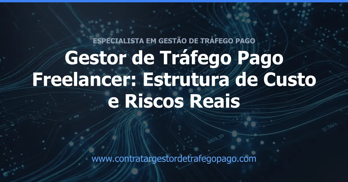 Gestor de Tráfego Pago Freelancer: Estrutura de Custo e Riscos Reais