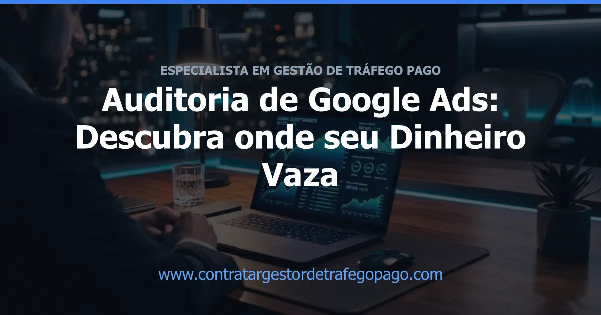 Auditoria de Google Ads: Descubra onde seu Dinheiro Vaza