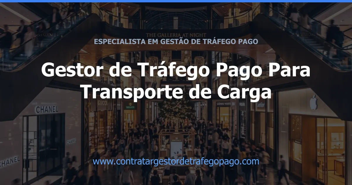 Gestor de Tráfego Pago Para Transporte de Carga