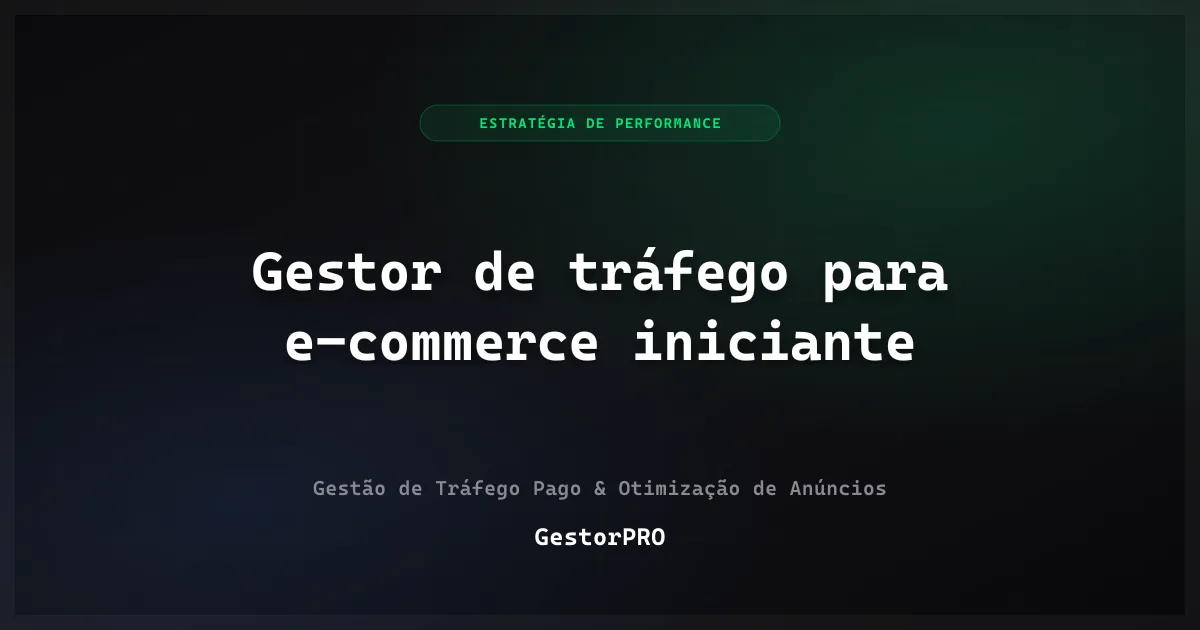 Gestor de tráfego para e-commerce iniciante: os primeiros 90 dias