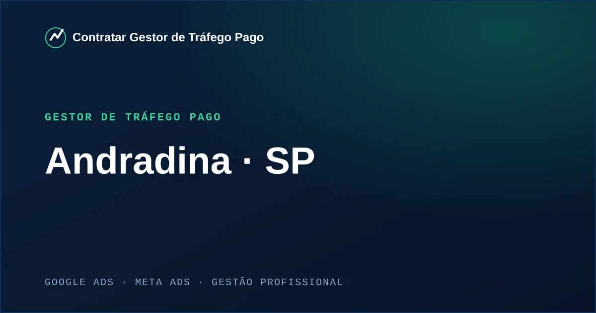 Gestor de Tráfego Pago em Andradina - SP