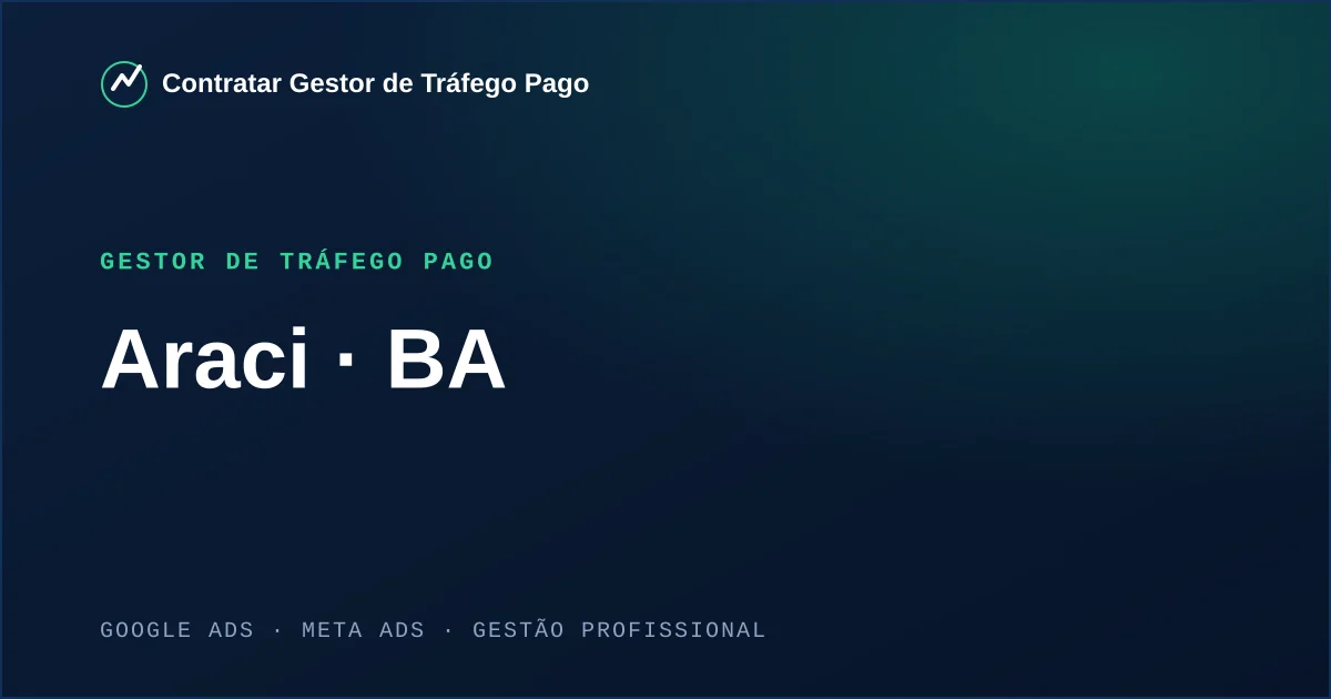 Gestor de Tráfego Pago em Araci - BA