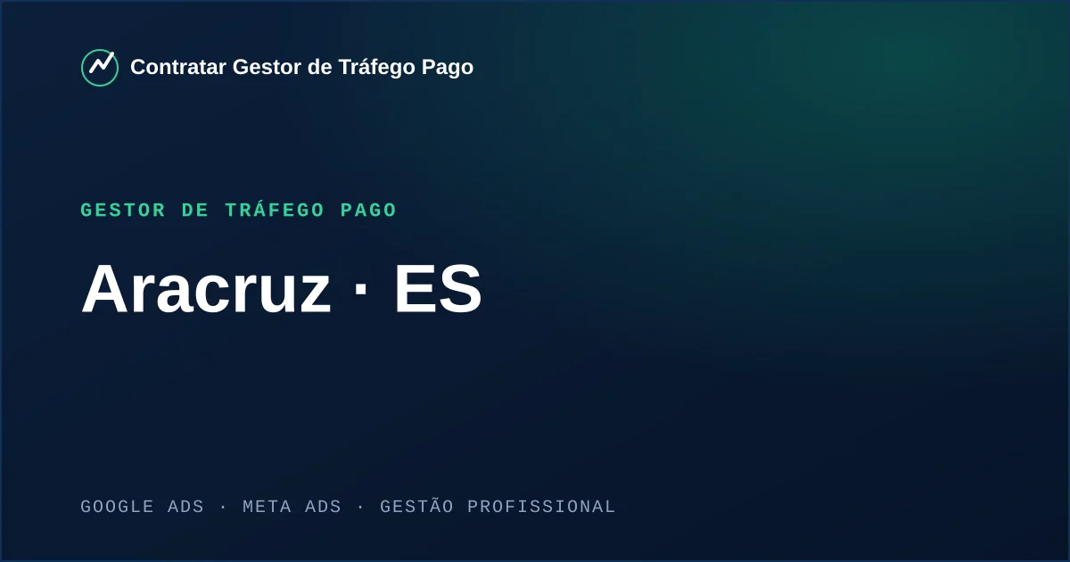 Gestor de Tráfego Pago em Aracruz - ES