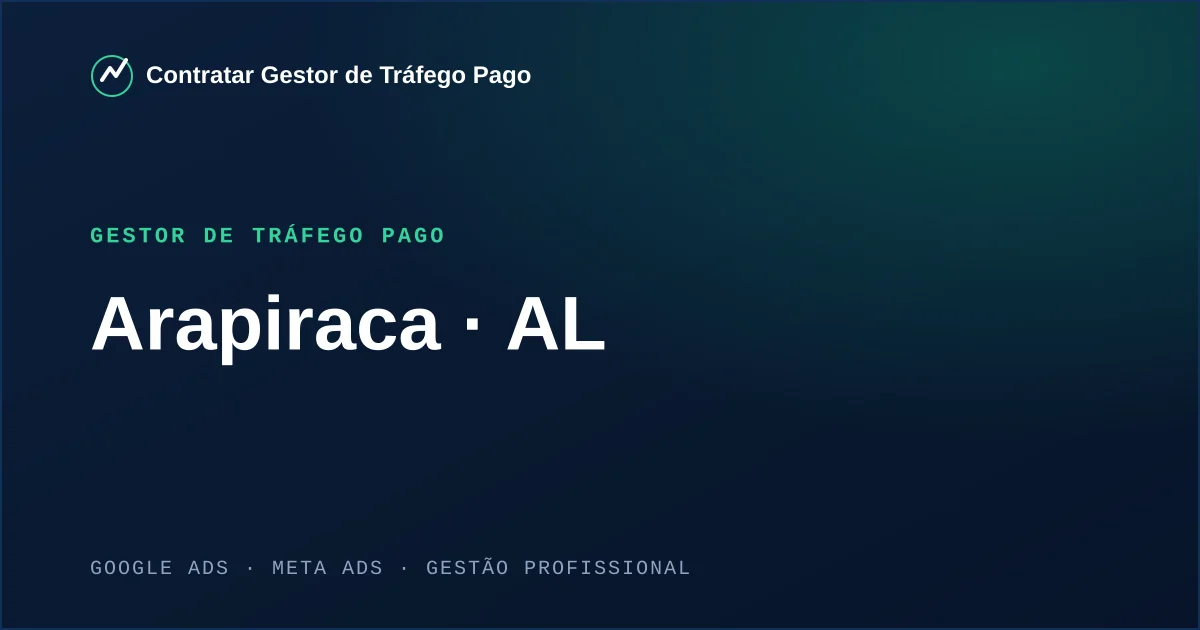 Gestor de Tráfego Pago em Arapiraca - AL