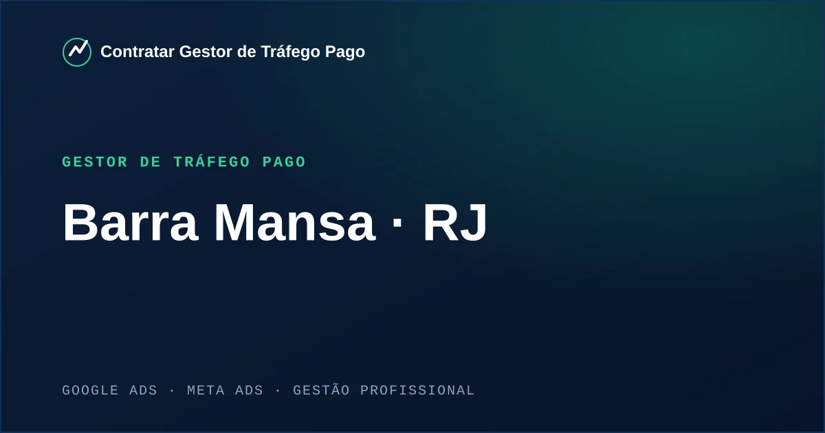Gestor de Tráfego Pago em Barra Mansa - RJ