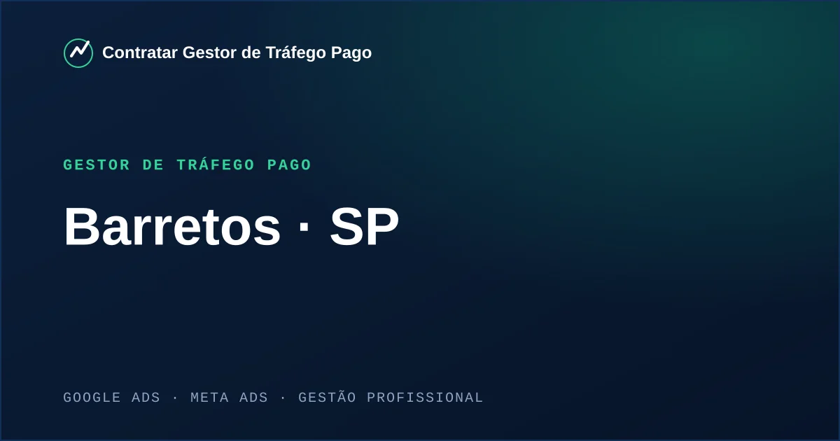 Gestor de Tráfego Pago em Barretos - SP