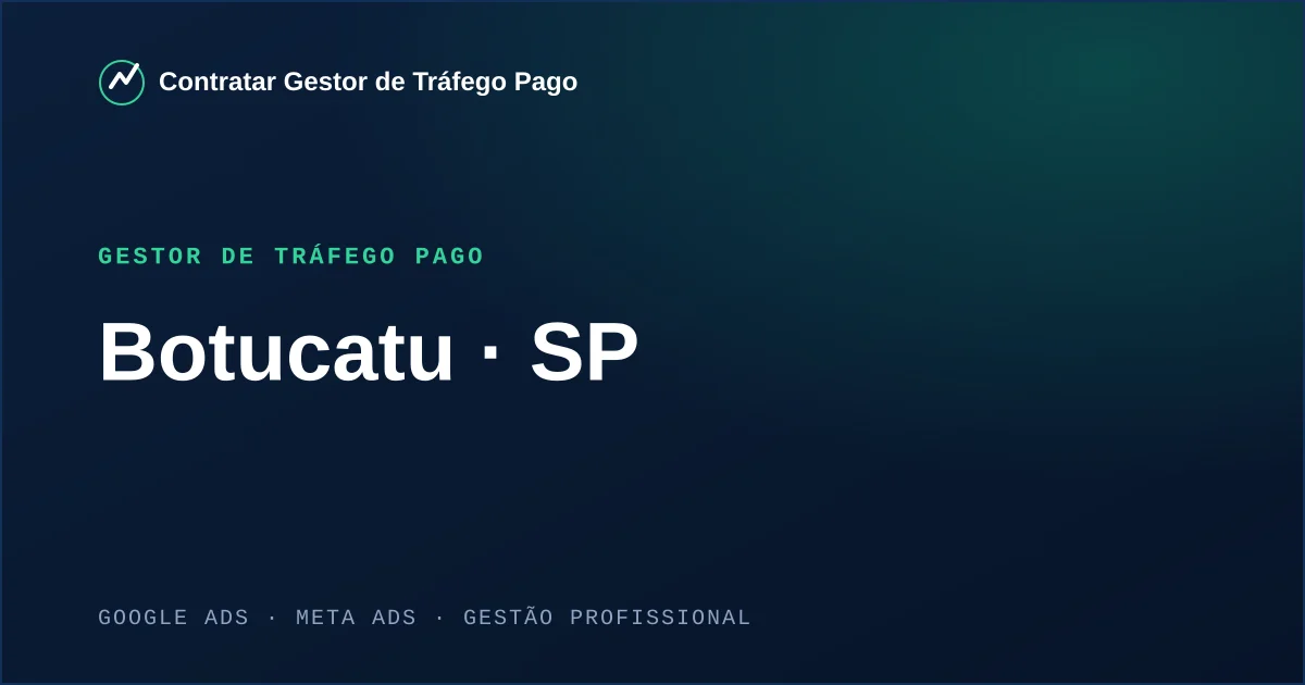 Gestor de Tráfego Pago em Botucatu - SP