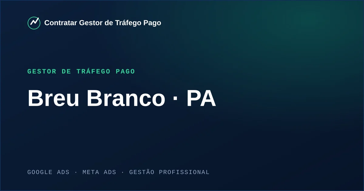 Gestor de Tráfego Pago em Breu Branco - PA