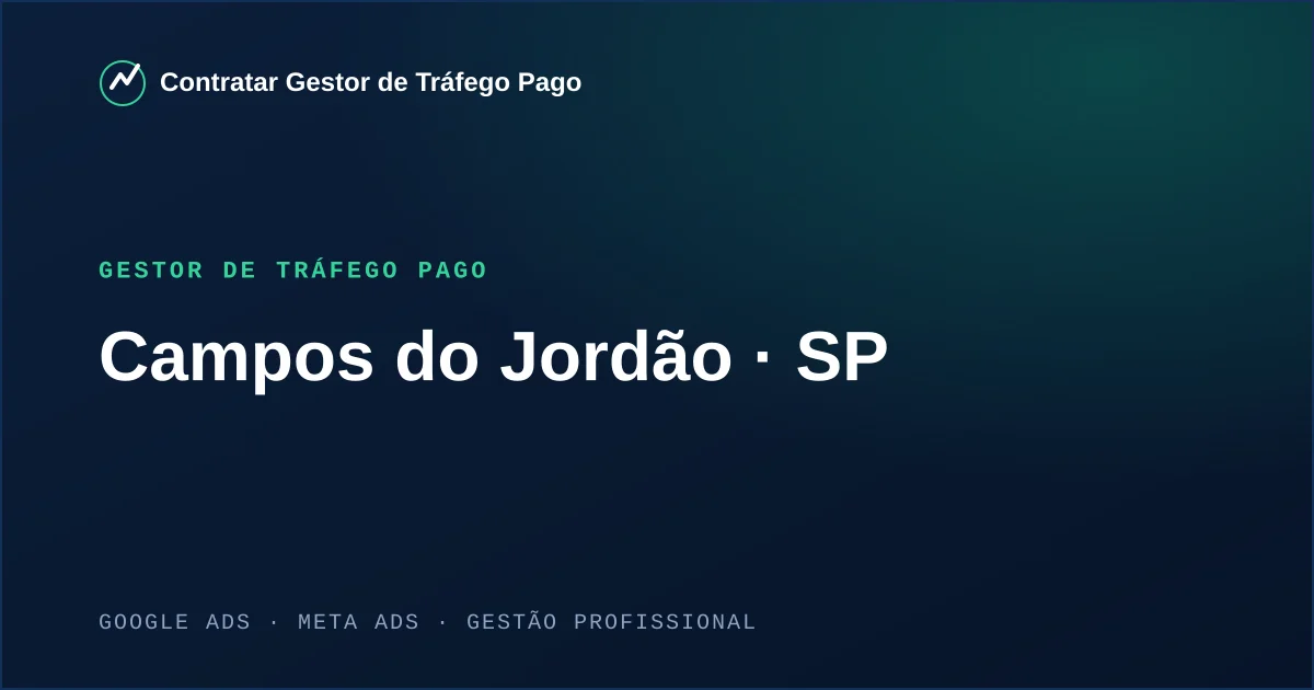 Gestor de Tráfego Pago em Campos do Jordão - SP