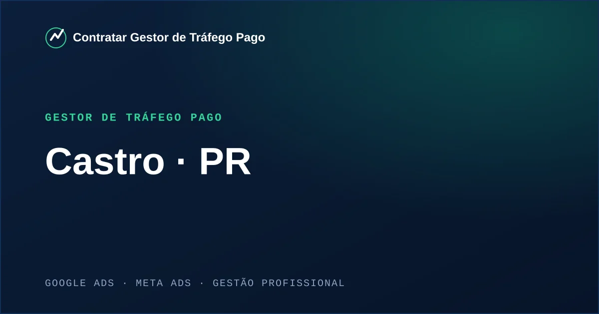 Gestor de Tráfego Pago em Castro - PR