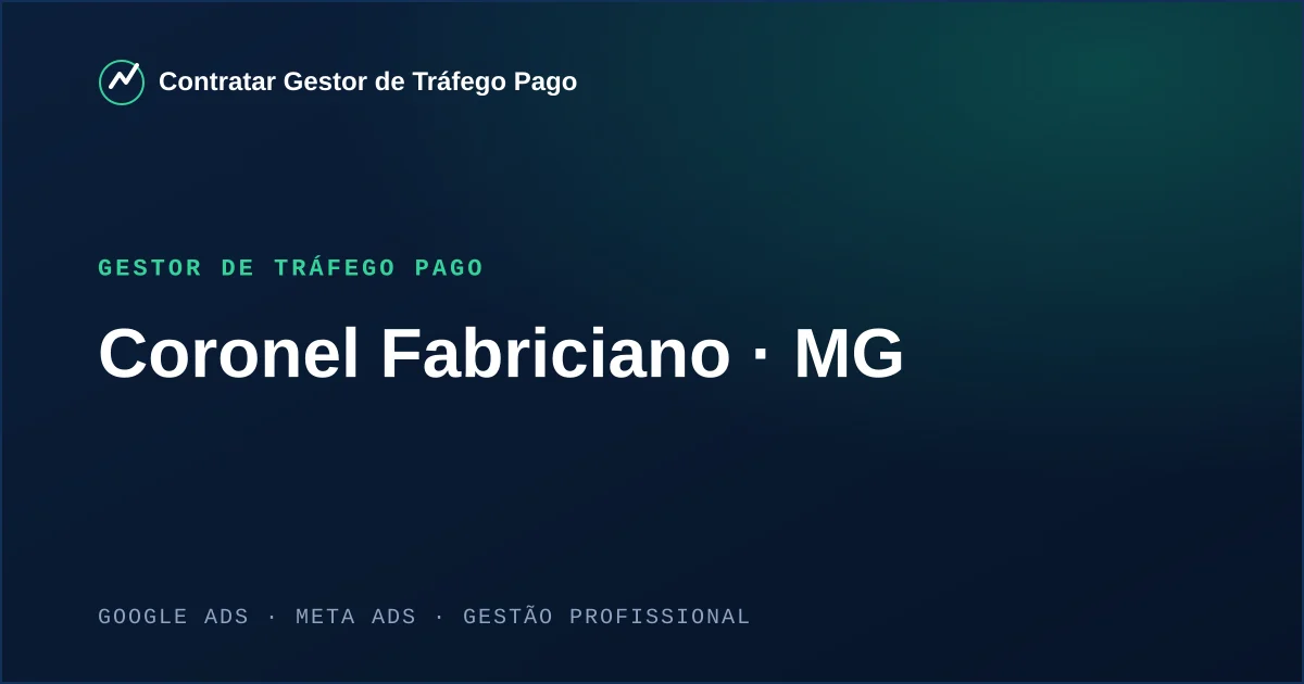 Gestor de Tráfego Pago em Coronel Fabriciano - MG