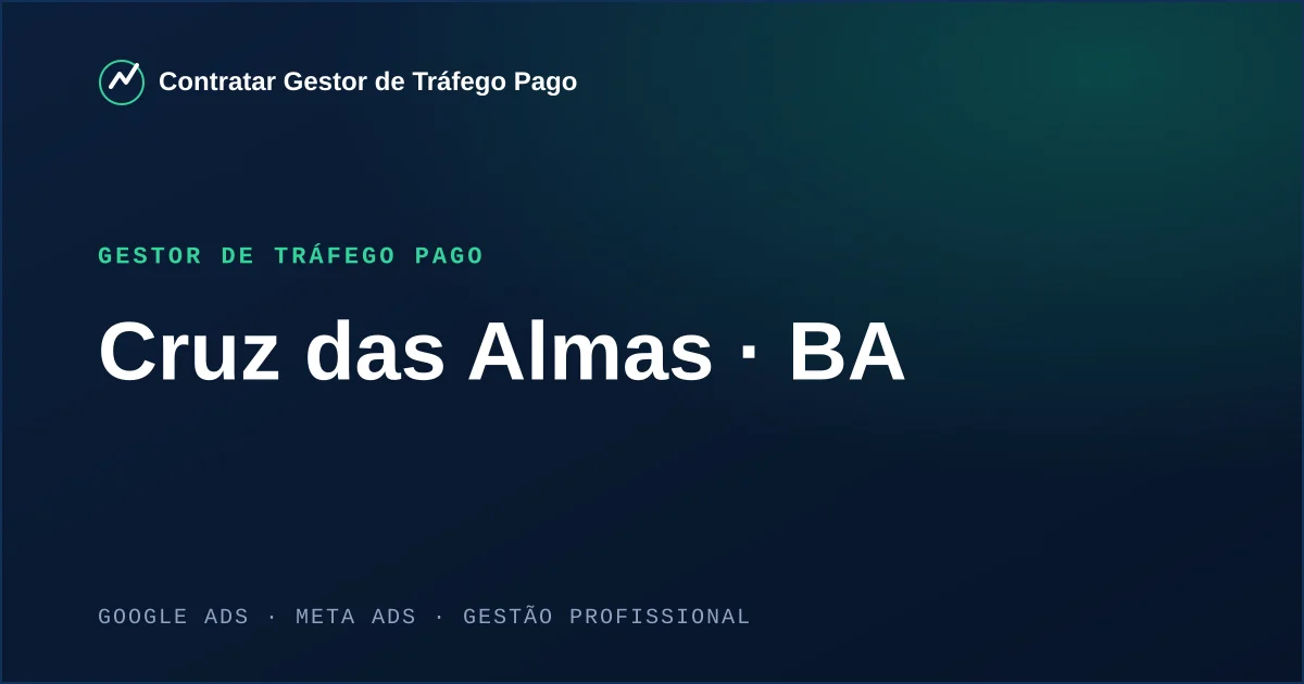 Gestor de Tráfego Pago em Cruz das Almas - BA