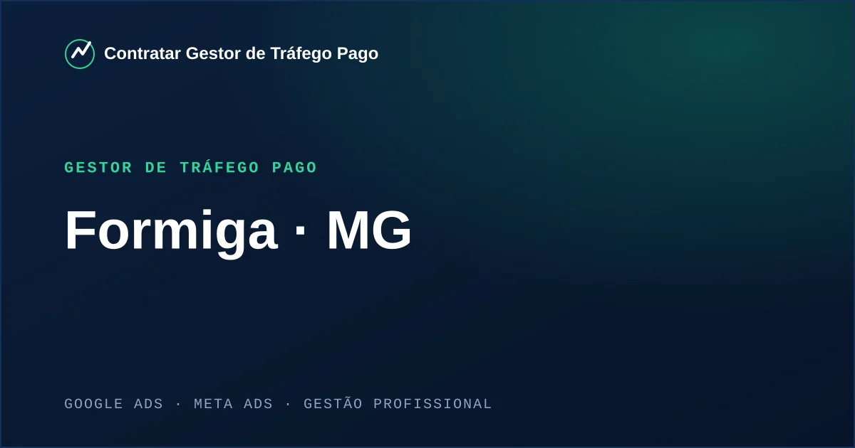 Gestor de Tráfego Pago em Formiga - MG