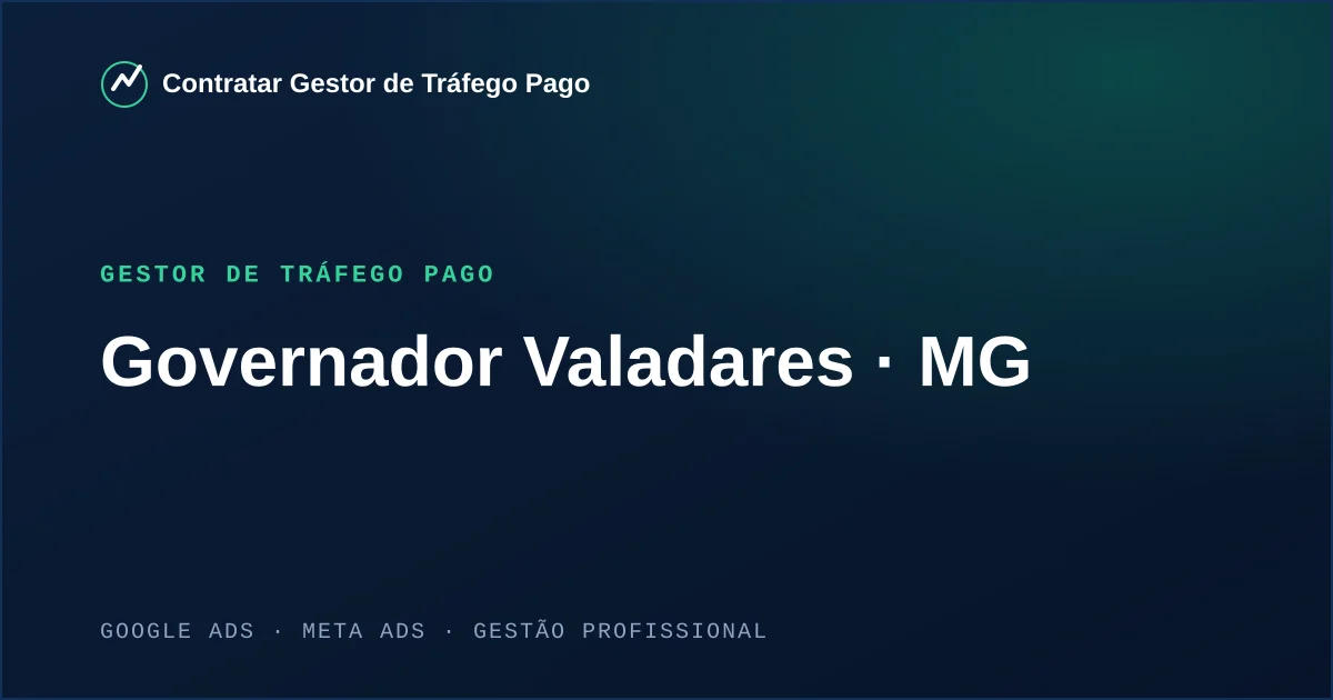 Gestor de Tráfego Pago em Governador Valadares - MG