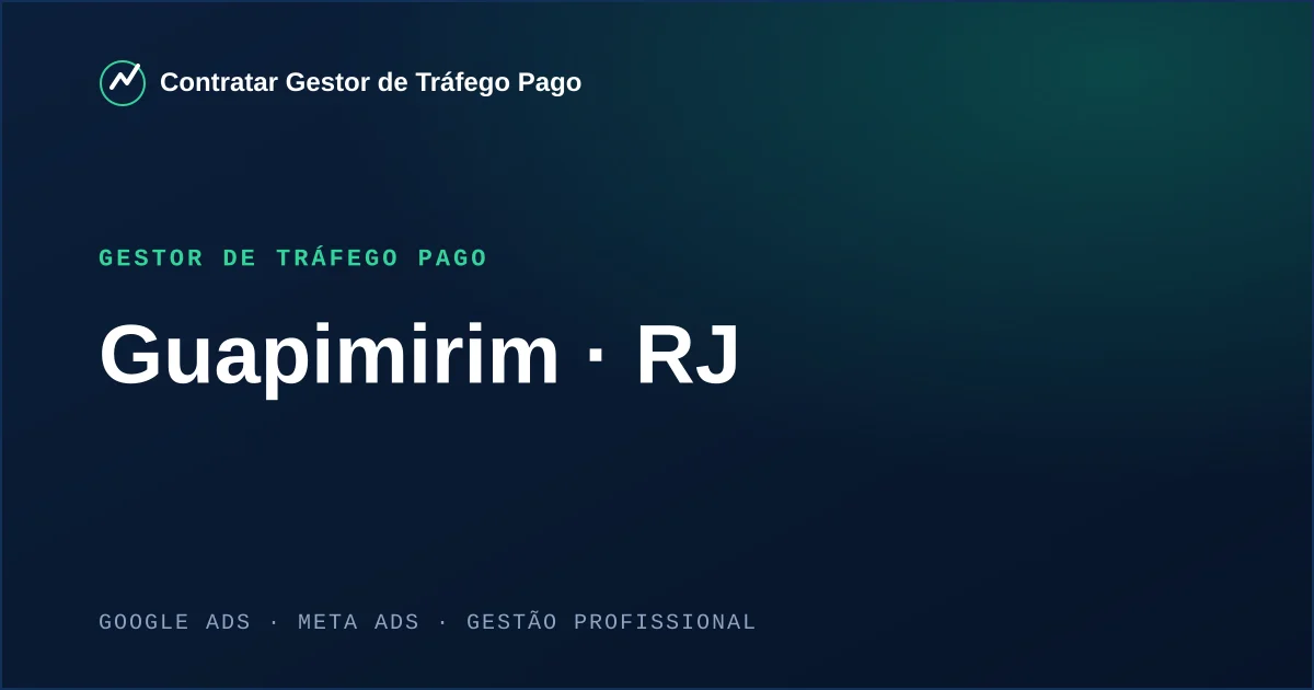 Gestor de Tráfego Pago em Guapimirim - RJ