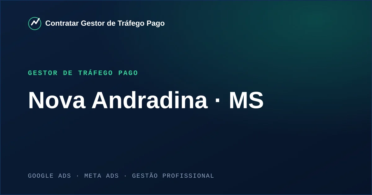 Gestor de Tráfego Pago em Nova Andradina - MS