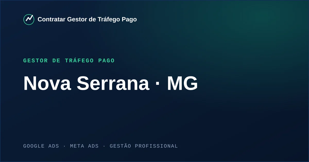 Gestor de Tráfego Pago em Nova Serrana - MG