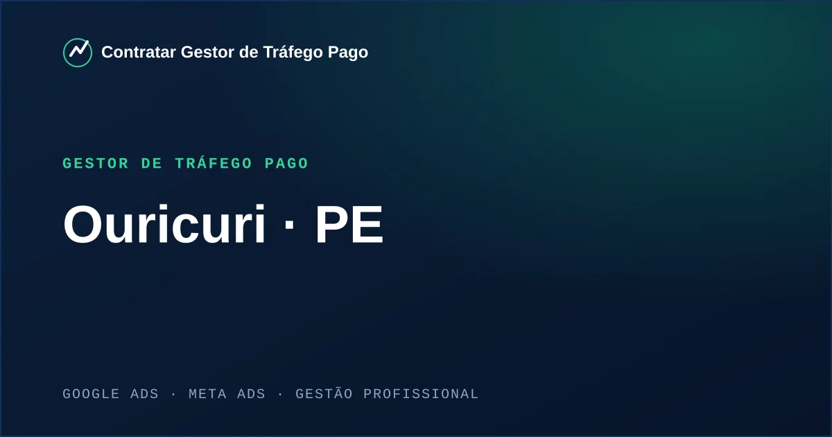 Gestor de Tráfego Pago em Ouricuri - PE