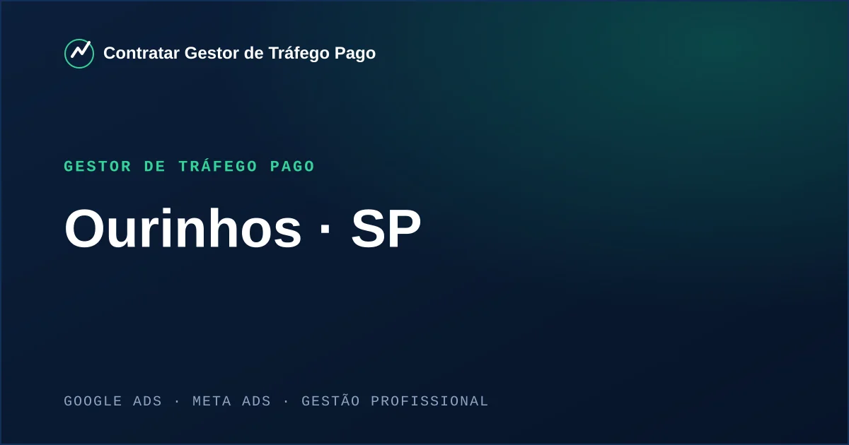 Gestor de Tráfego Pago em Ourinhos - SP