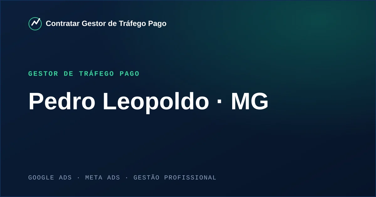 Gestor de Tráfego Pago em Pedro Leopoldo - MG