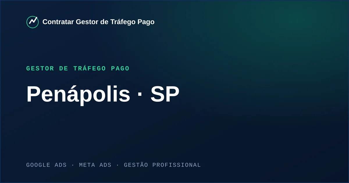 Gestor de Tráfego Pago em Penápolis - SP