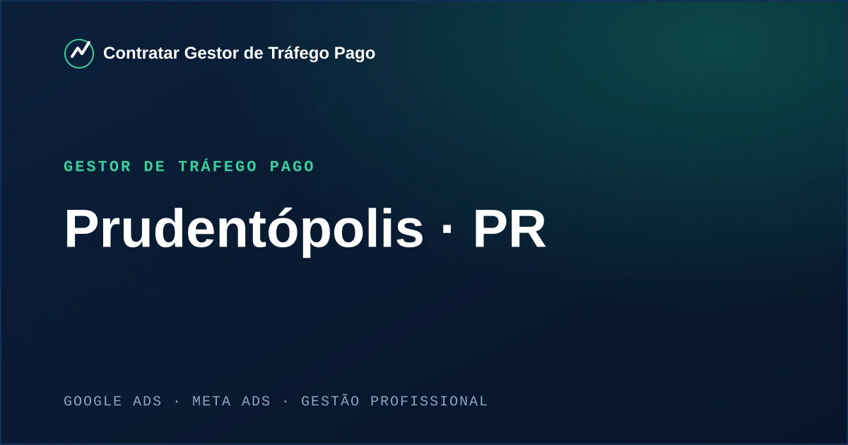 Gestor de Tráfego Pago em Prudentópolis - PR