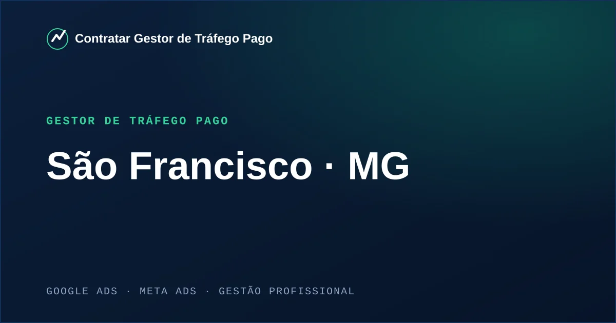Gestor de Tráfego Pago em São Francisco - MG