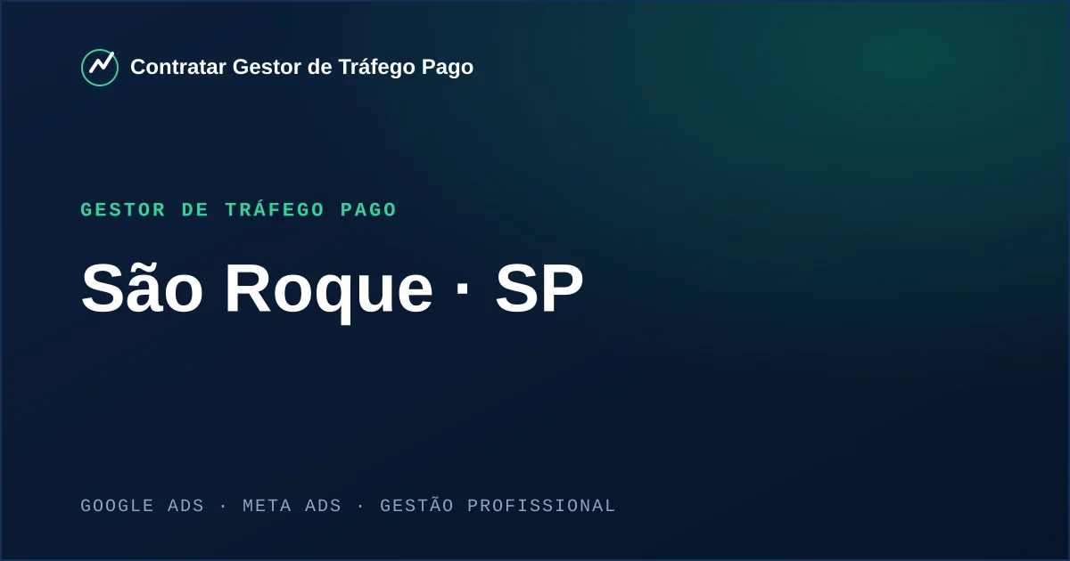 Gestor de Tráfego Pago em São Roque - SP