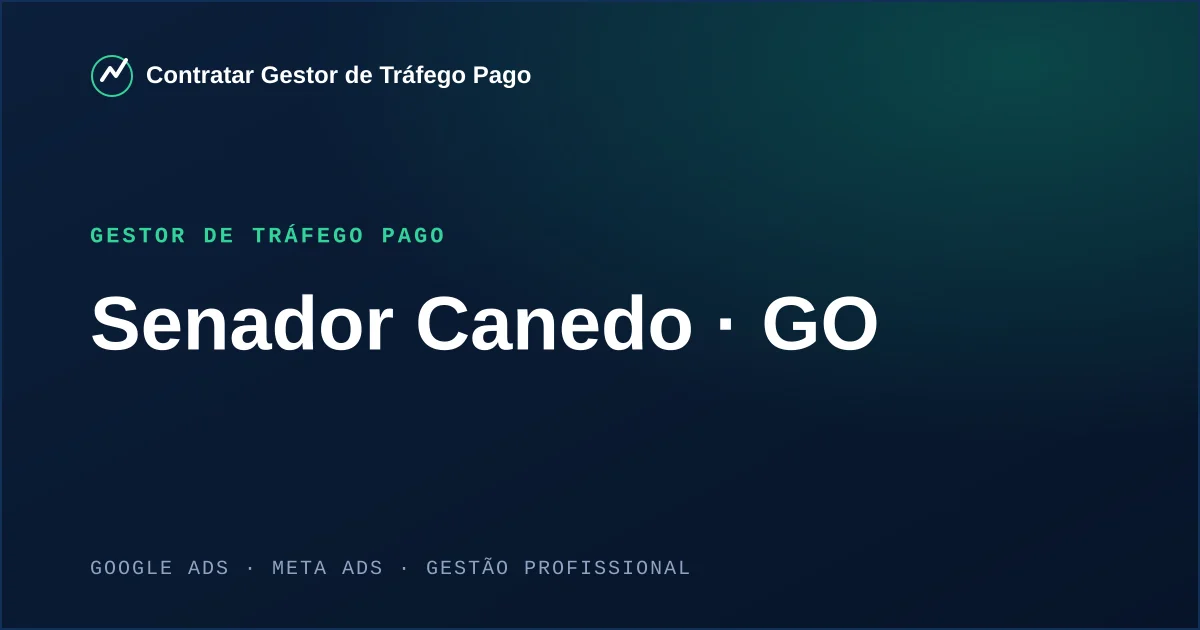 Gestor de Tráfego Pago em Senador Canedo - GO