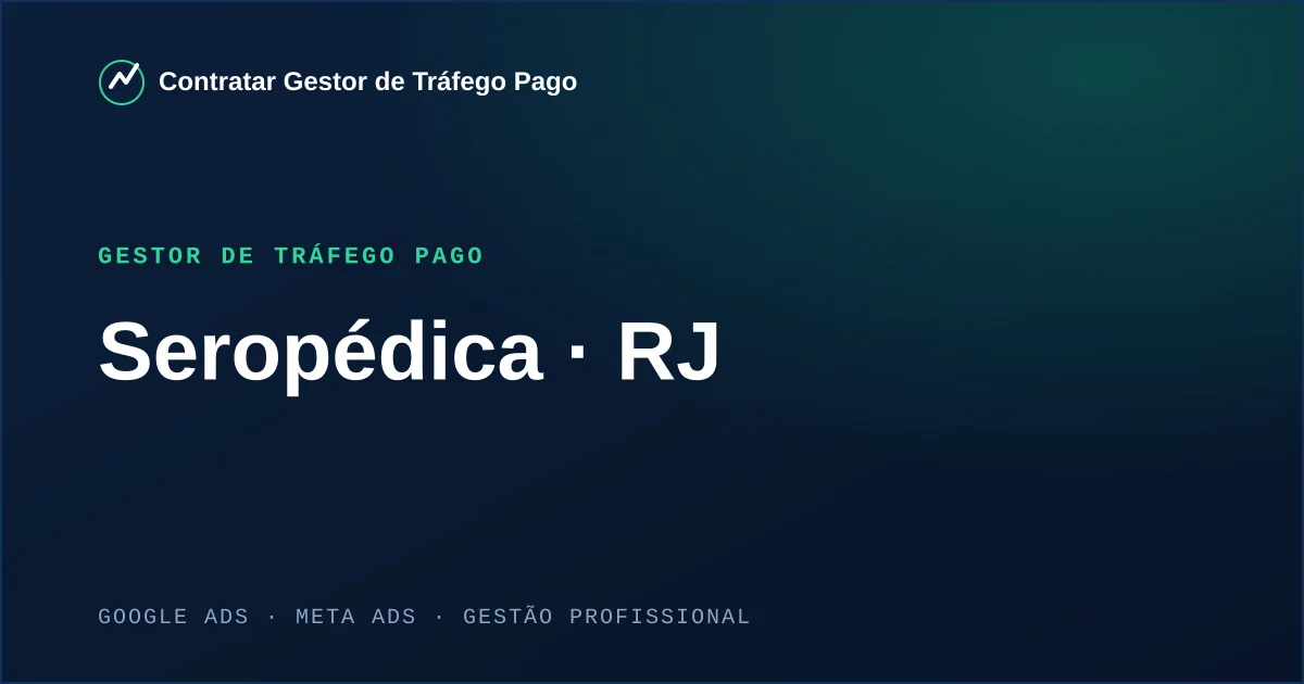 Gestor de Tráfego Pago em Seropédica - RJ