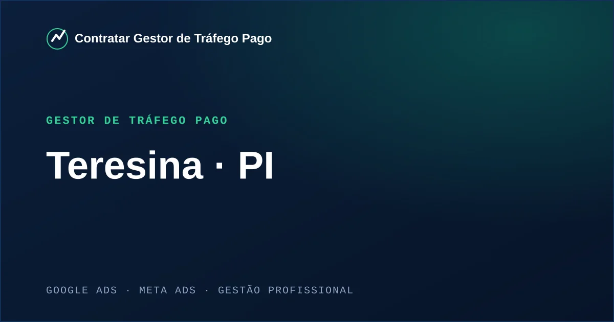 Gestor de Tráfego Pago em Teresina - PI